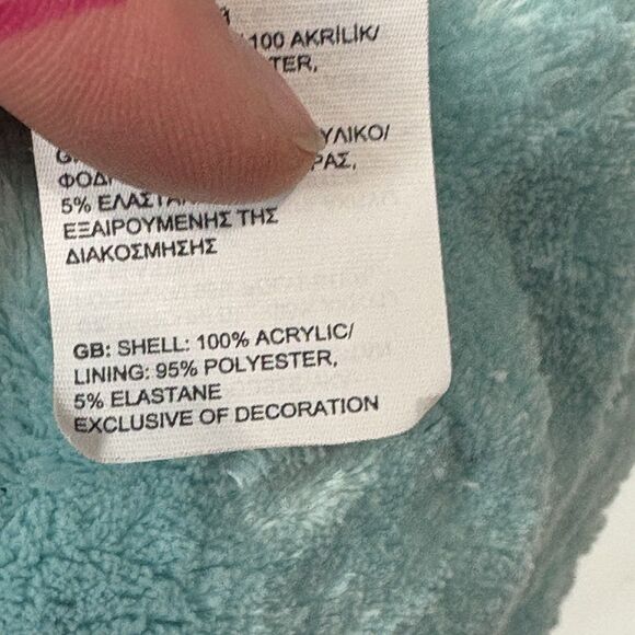 The North Face TNF Faroe Fair Isle Beanie Pink Toddler Baby Kids 2T-3T Winter - Picture 7 of 7